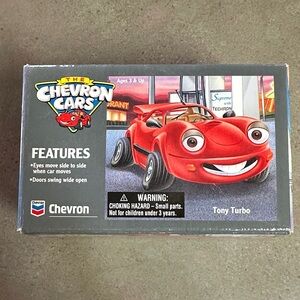 1996 Chevron Cars Tony Turbo Red Toy Car With Moving Eyes 🆕